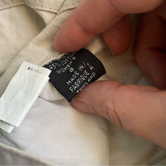 Patagonia 8” Inseam High Rise Waist Linen Blend Khaki Shorts - Picture 5 of 5